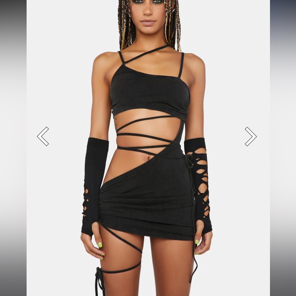 Dolls Kill - Compression Strappy Mini Dress